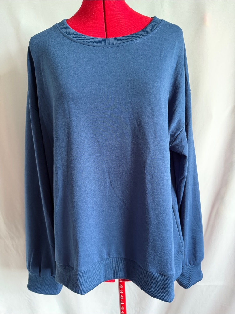 Classic Women's Long Sleeve Tee - Navy Blue